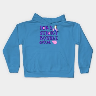 Icky Sticky bubble gum Kids Hoodie